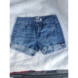J Crew Shorts Womens 28 Rolled Hem Blue Denim 3” Inseam 3 3/4" Cotton Summer 082
